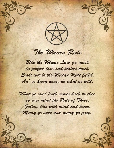 The Power and Potency of Wiccan Rede Verses in Spellcraft